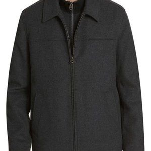 Dockers Mens Wool Blend Jacket Winter Coat Charcoal Peacoat XL